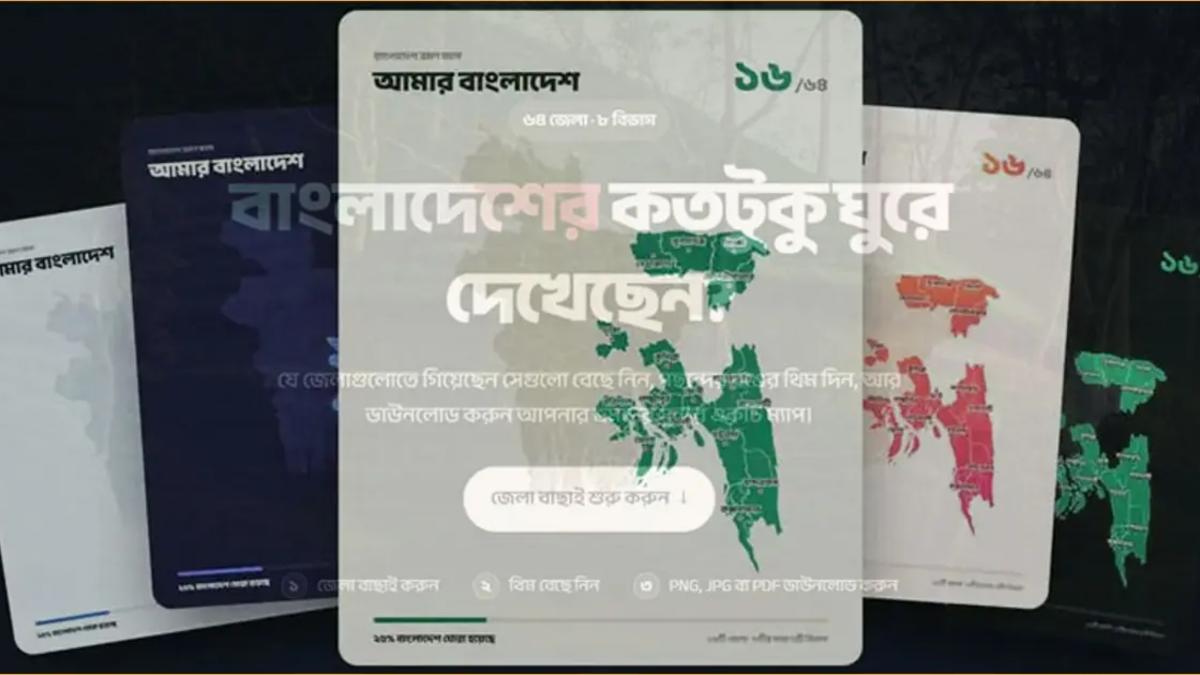 Unseen Bangladesh Travel Map: বাংলাদেশের কতটুকু ঘুরে দেখেছেন? ৬৪ জেলার ভ্রমণ ম্যাপ ভ্রমণ ম্যাপ বানাবেন যেভাবে সম্পূর্ণ ভ্রমণ গাইড